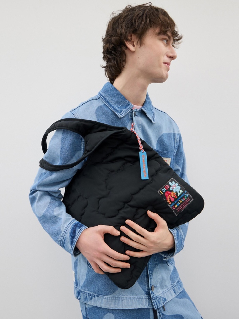 Coachtopia Loop Flat Tote With Cloud Quilting